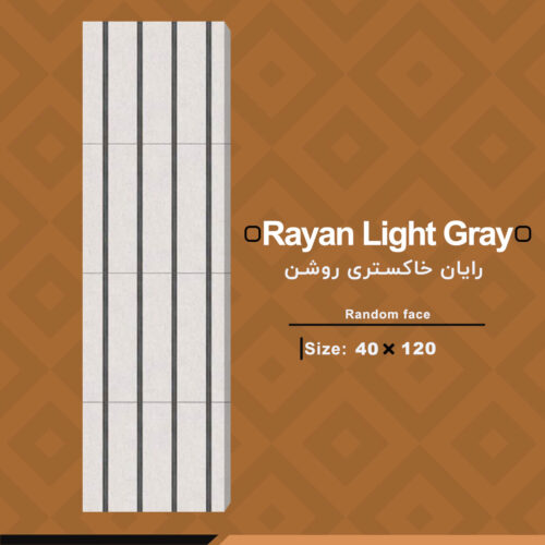 کاشی رایان خاکستری روشن 40 در 120