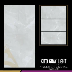 کاشی 60 در 120 کیتو طوسی روشن