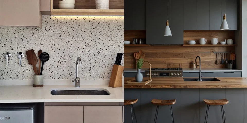 کاشی با طرح و متریال طبیعی