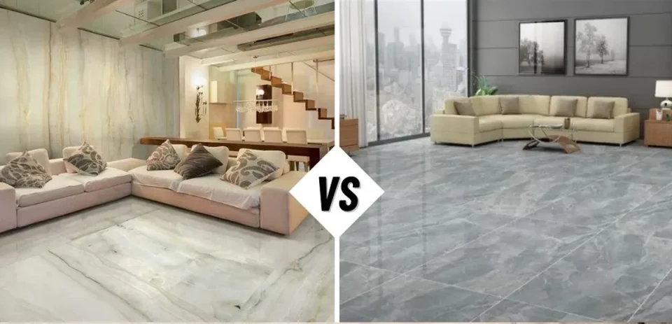 مقایسه بزرگ و کوچک بودن کاشی سرامیک در فضا